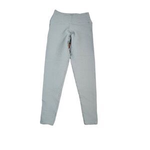 Booty By BraBants One Size Croco Capri Leggings in Light Grey